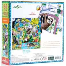 EEBOO RAINFOREST 64 PC PUZZLE