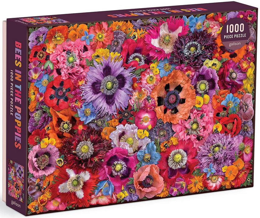 Bees in the Poppies 1000 Piece Puzzle