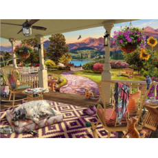 RAVENSBURGER USA COZY FRONT PORCH 750 PC PUZZLE