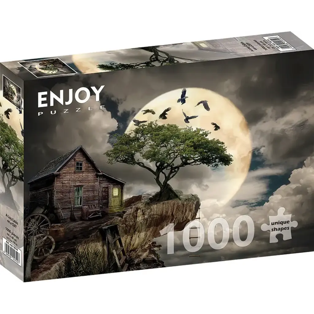 ENJOY PUZZLE A LOG CABIN ON A CLIFF 1000 PC PUZZLE