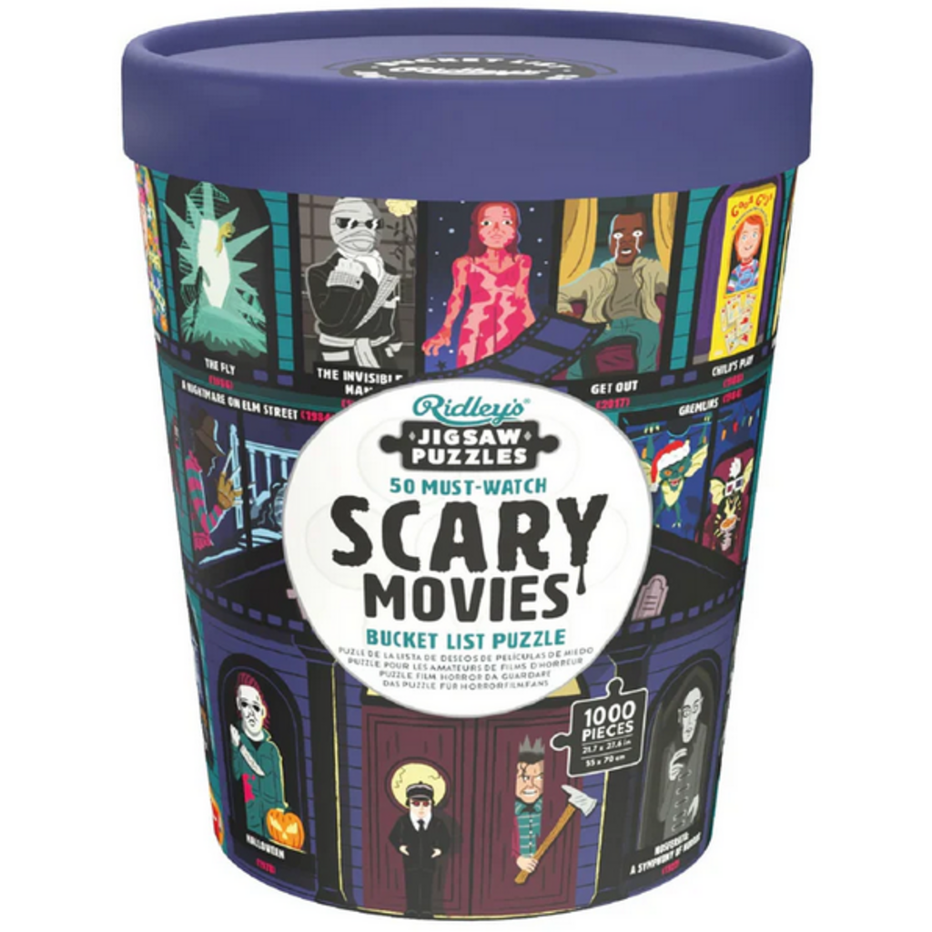 RIDLEY'S GAMES 50 MUST WATCH SCARY MOVIES BUCKET LIST 1000 PC PUZZLE