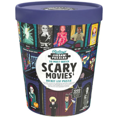 RIDLEY'S GAMES 50 MUST WATCH SCARY MOVIES BUCKET LIST 1000 PC PUZZLE