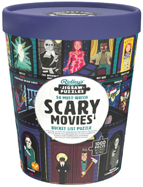 50 MUST WATCH SCARY MOVIES BUCKET LIST 1000 PC PUZZLE