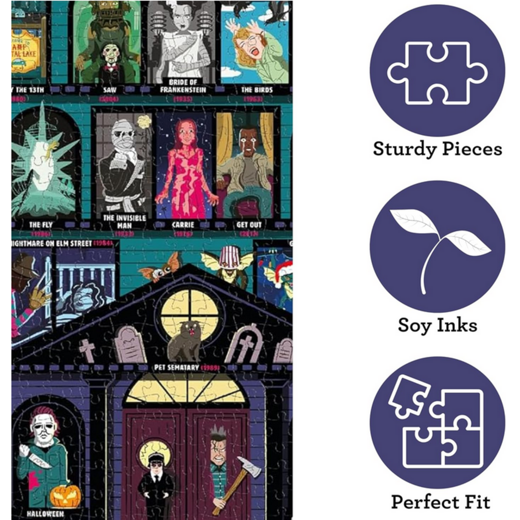 RIDLEY'S GAMES 50 MUST WATCH SCARY MOVIES BUCKET LIST 1000 PC PUZZLE