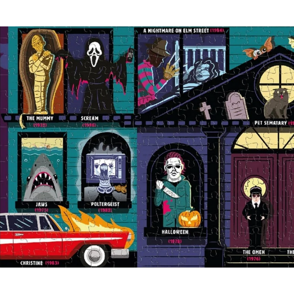 RIDLEY'S GAMES 50 MUST WATCH SCARY MOVIES BUCKET LIST 1000 PC PUZZLE