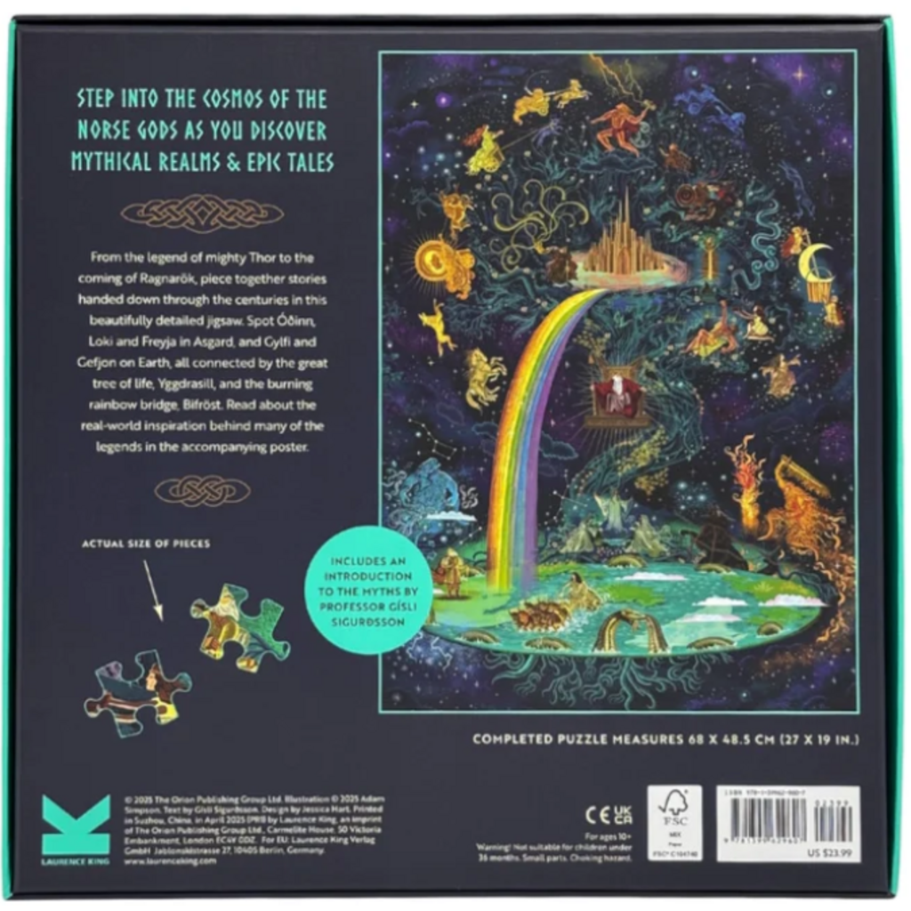 LAURENCE KING PUBLISHING WORLD OF NORSE MYTHOLOGY 1000 PC PUZZLE
