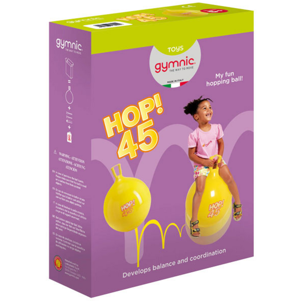 HOP BALL 45 CM YELLOW