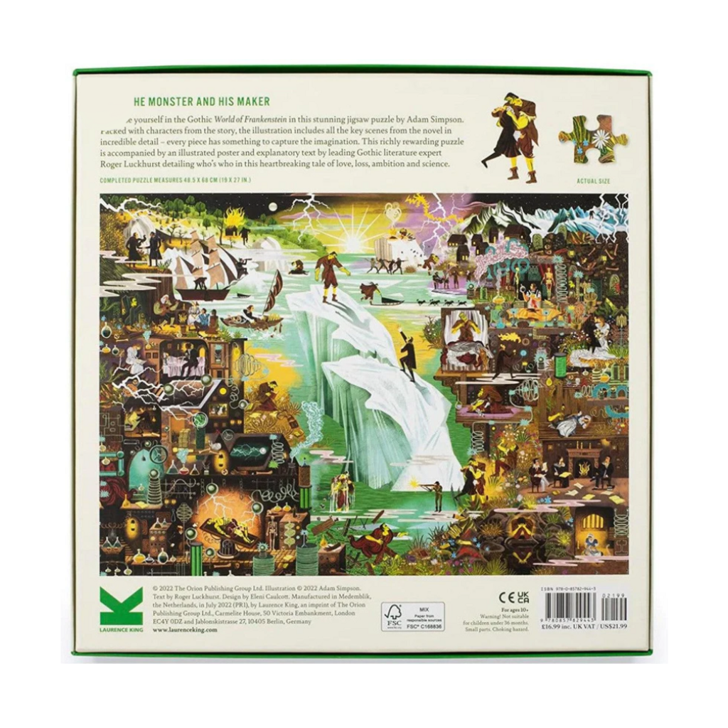 LAURENCE KING PUBLISHING WORLD OF FRANKENSTEIN 1000 PC PUZZLE