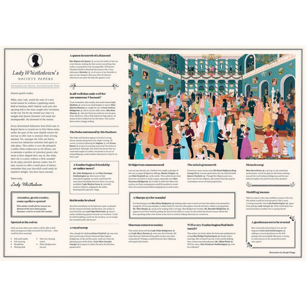 LAURENCE KING PUBLISHING WORLD OF BRIDGERTON 1000 PC PUZZLE