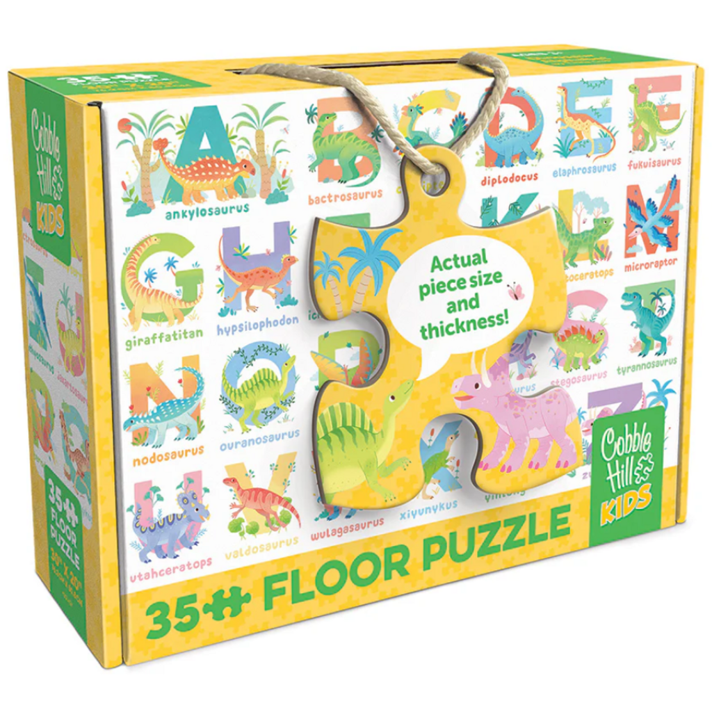 COBBLE HILL DINOSAUR ALPHABET 35 PC FLOOR PUZZLE