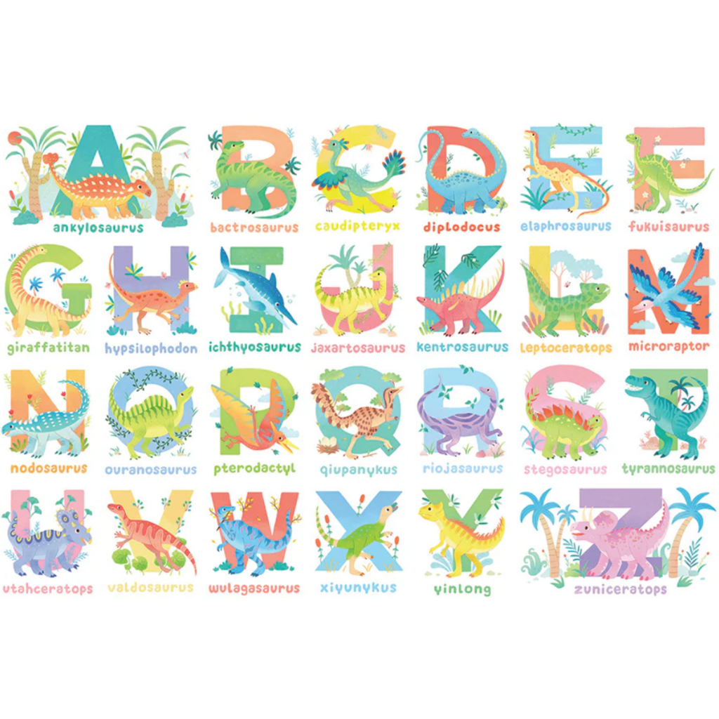 COBBLE HILL DINOSAUR ALPHABET 35 PC FLOOR PUZZLE