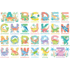 COBBLE HILL DINOSAUR ALPHABET 35 PC FLOOR PUZZLE