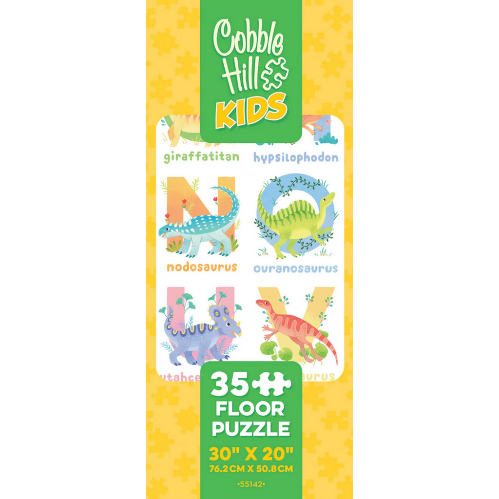 COBBLE HILL DINOSAUR ALPHABET 35 PC FLOOR PUZZLE