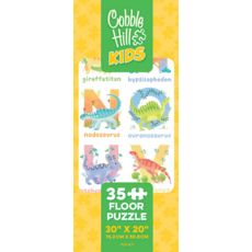COBBLE HILL DINOSAUR ALPHABET 35 PC FLOOR PUZZLE