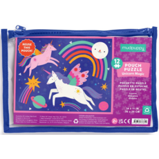 MUDPUPPY POUCH PUZZLE 12 PC UNICORN MAGIC