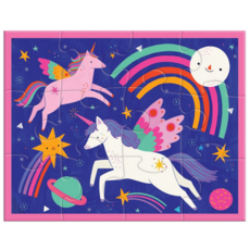 MUDPUPPY POUCH PUZZLE 12 PC UNICORN MAGIC