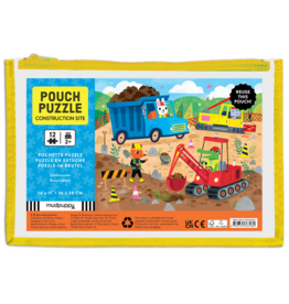 MUDPUPPY POUCH PUZZLE 12 PC CONSTRUCTION SITE