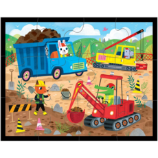 MUDPUPPY POUCH PUZZLE 12 PC CONSTRUCTION SITE