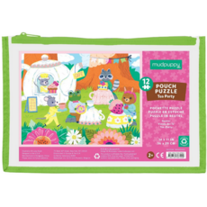 MUDPUPPY POUCH PUZZLE 12 PC TEA PARTY