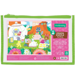 MUDPUPPY POUCH PUZZLE 12 PC TEA PARTY