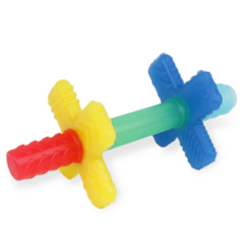 ITZY RITZY TEENSY TUBES TEETHER RAINBOW