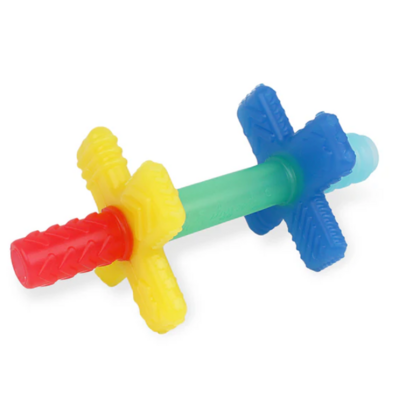 ITZY RITZY TEENSY TUBES TEETHER RAINBOW