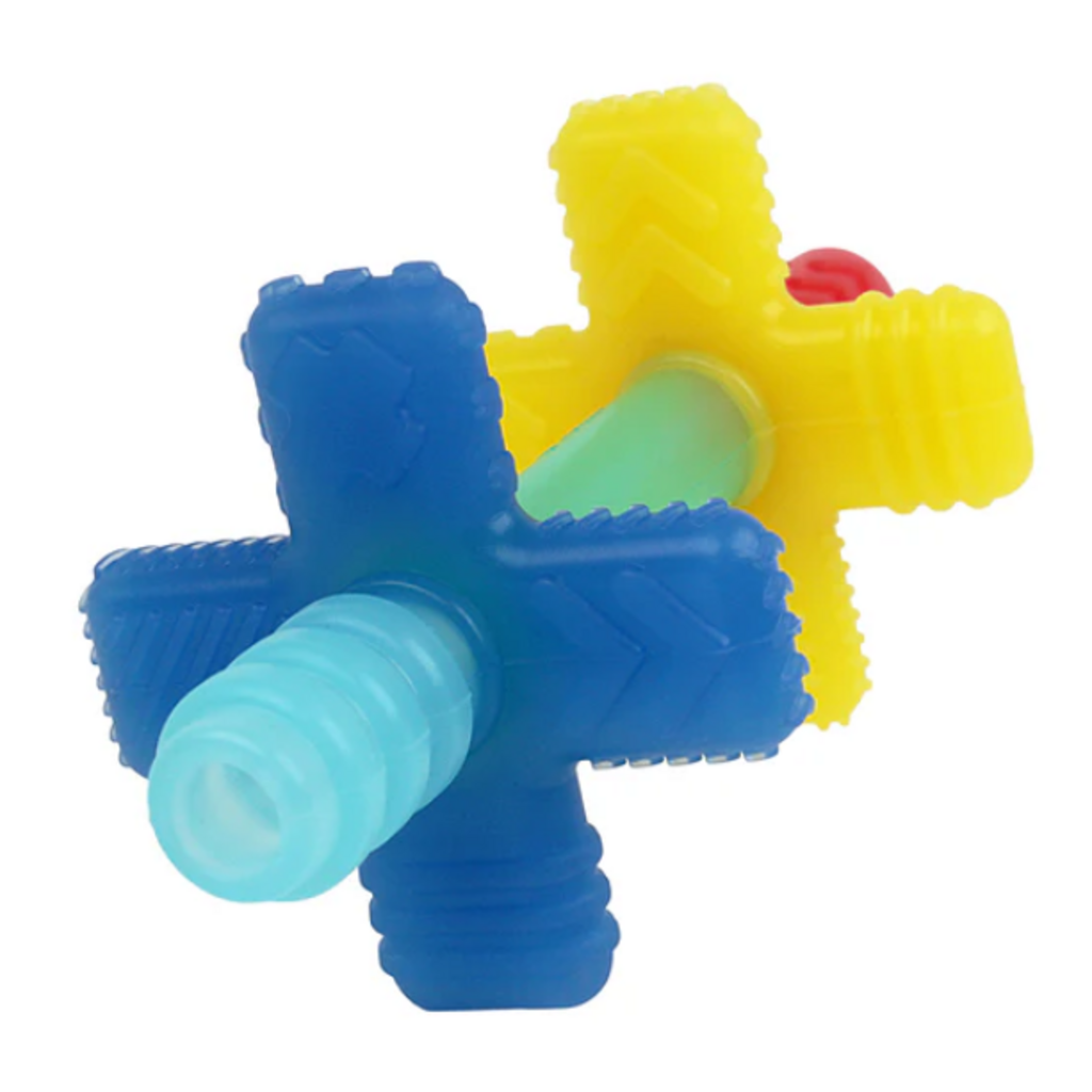 ITZY RITZY TEENSY TUBES TEETHER RAINBOW