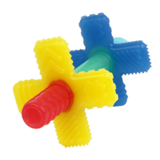 ITZY RITZY TEENSY TUBES TEETHER RAINBOW