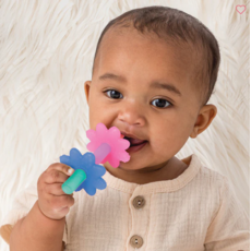 ITZY RITZY TEENSY TUBES TEETHER PINK RAINBOW