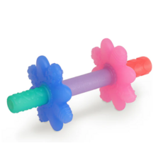 TEENSY TUBES TEETHER PINK RAINBOW