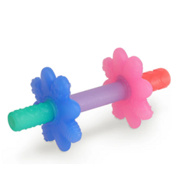 TEENSY TUBES TEETHER PINK RAINBOW