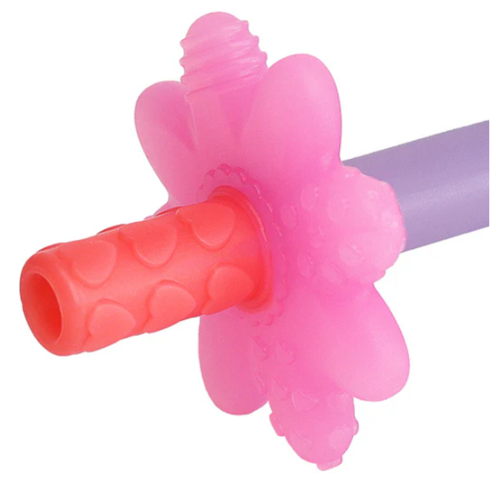 TEENSY TUBES TEETHER PINK RAINBOW