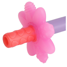 TEENSY TUBES TEETHER PINK RAINBOW