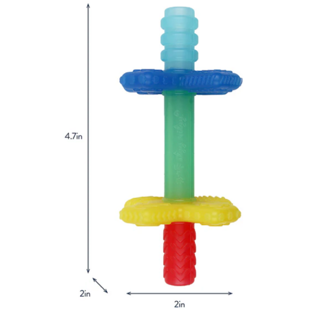 ITZY RITZY TEENSY TUBES TEETHER RAINBOW