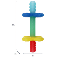 ITZY RITZY TEENSY TUBES TEETHER RAINBOW