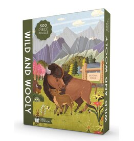GIBBS SMITH WILD AND WOOLY 500 PC PUZZLE
