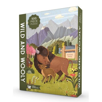 GIBBS SMITH WILD AND WOOLY 500 PC PUZZLE