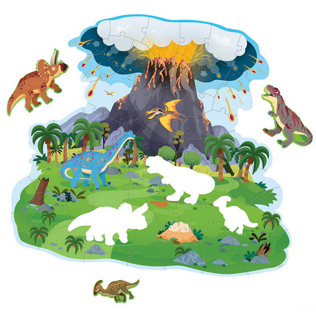 MW WHOLESALE DINOSAUR ISLAND 48 PC FLOOR PUZZLE