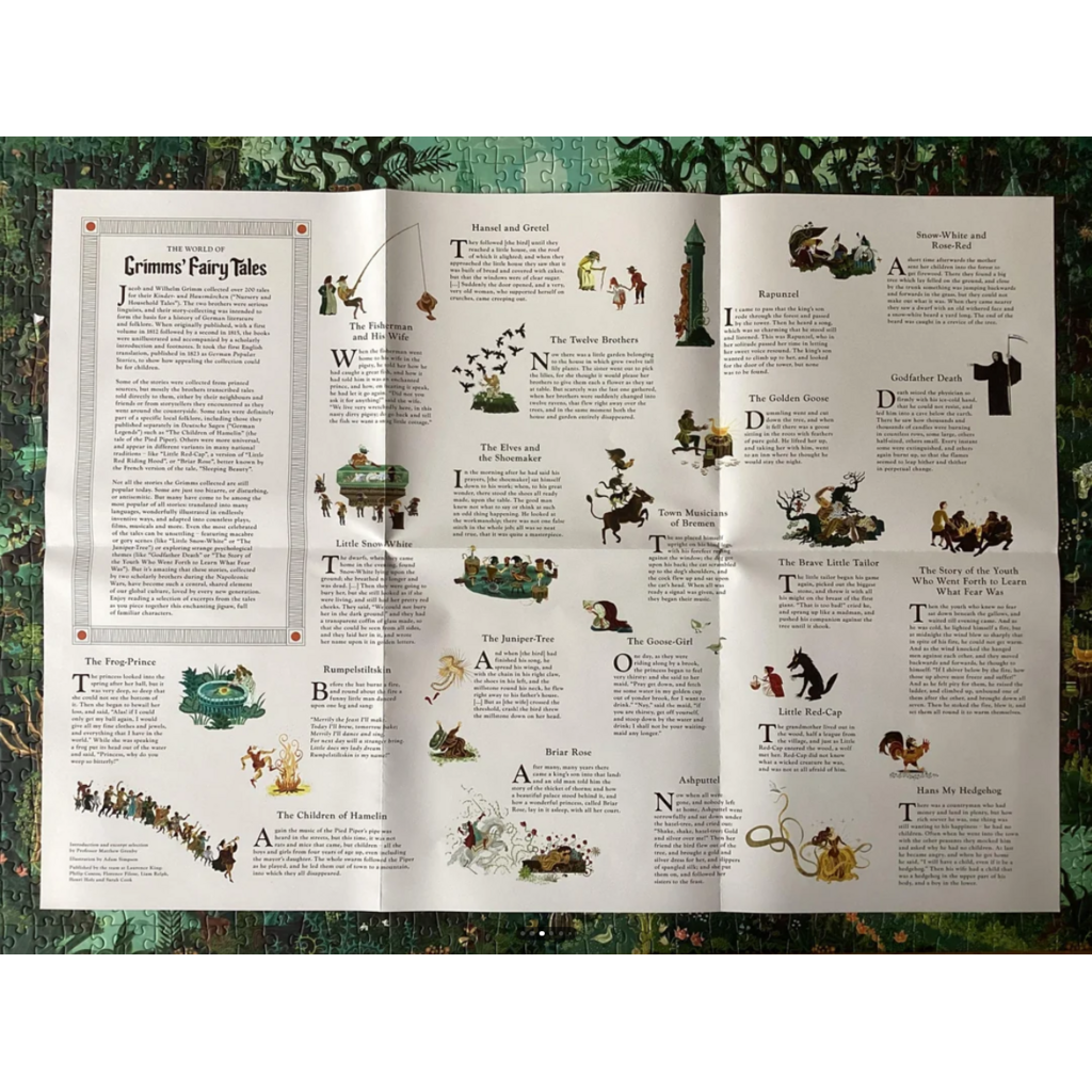 LAURENCE KING PUBLISHING WORLD OF GRIMMS' FAIRY TALES 1000 PC PUZZLE