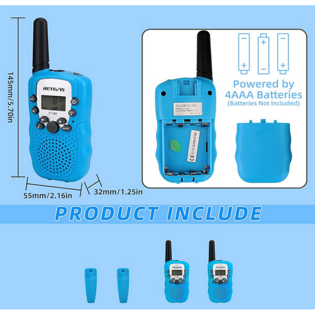 RETEVIS WALKIE TALKIES  SKY BLUE*