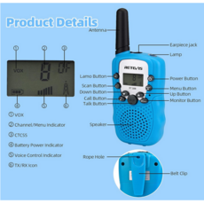 RETEVIS WALKIE TALKIES  SKY BLUE*