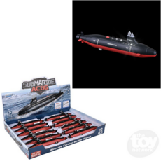 THE TOY NETWORK DIECAST PULL BACK SUBMARINE W/ LIGHT & SOUND