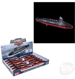 THE TOY NETWORK DIECAST PULL BACK SUBMARINE W/ LIGHT & SOUND
