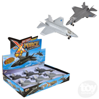 THE TOY NETWORK DIECAST PULL BACK F-35 LIGHTNING II PLANE