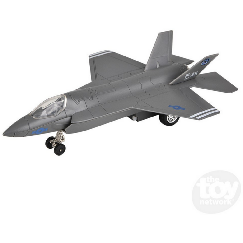 THE TOY NETWORK DIECAST PULL BACK F-35 LIGHTNING II PLANE