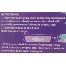 THE TOY NETWORK GIANT GROW SHARK