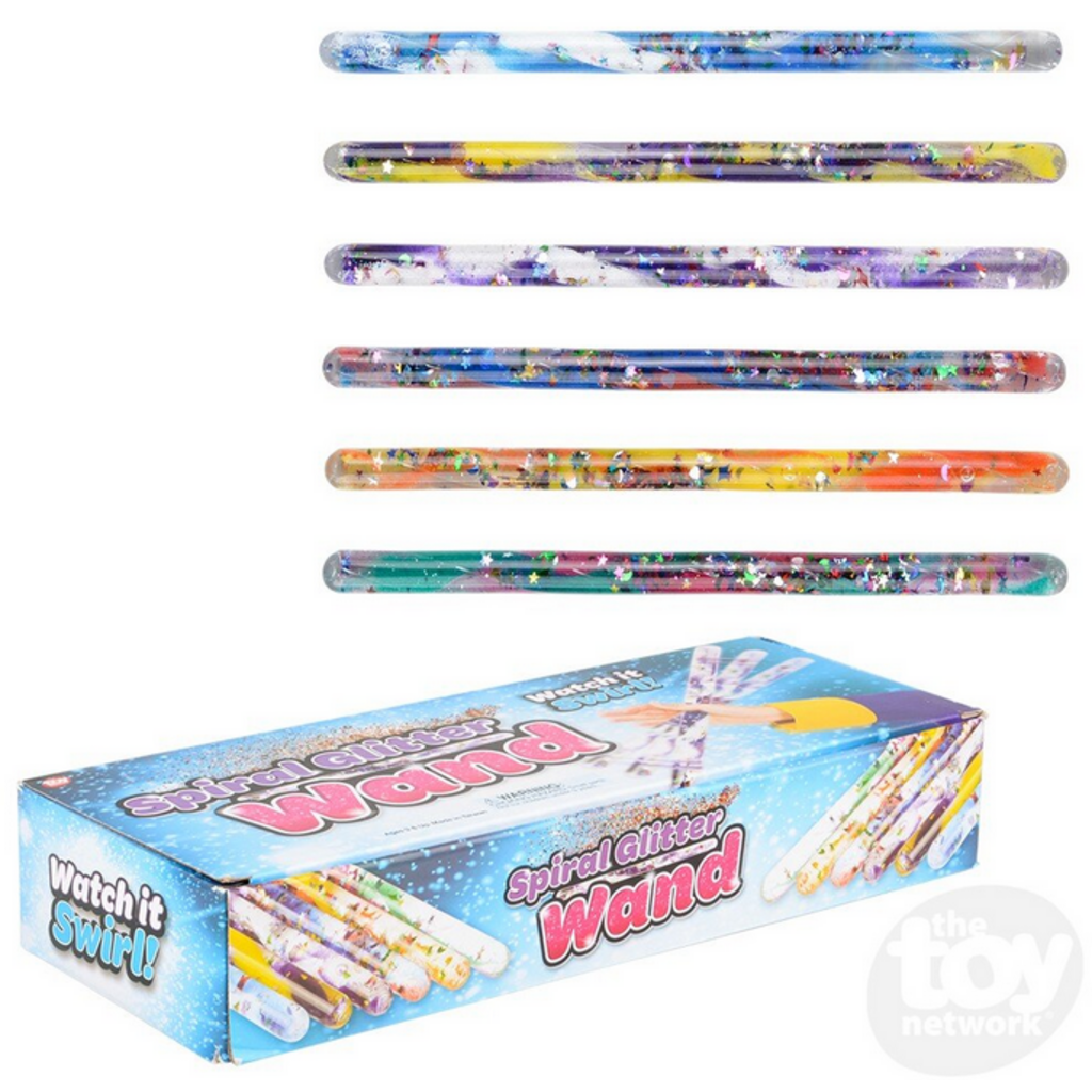 THE TOY NETWORK SPIRAL GLITTER WAND