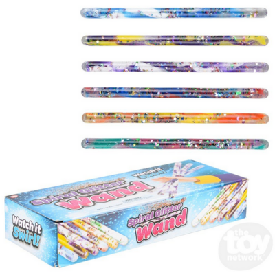 THE TOY NETWORK SPIRAL GLITTER WAND