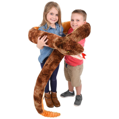 THE TOY NETWORK JUMBO BROWN RATTLESNAKE