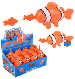 THE TOY NETWORK PULL STRING CLOWNFISH BATH TOY